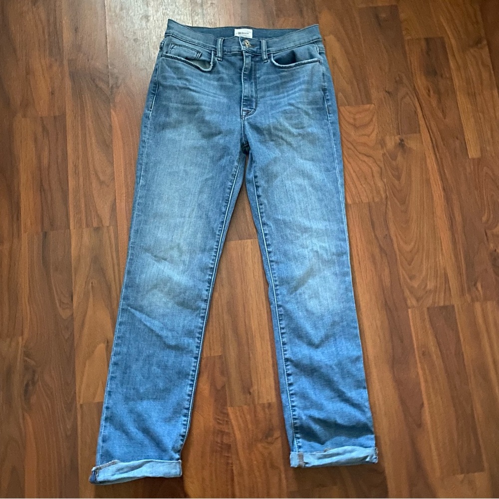 Hudson Blair High Rise Straight Crop Jeans